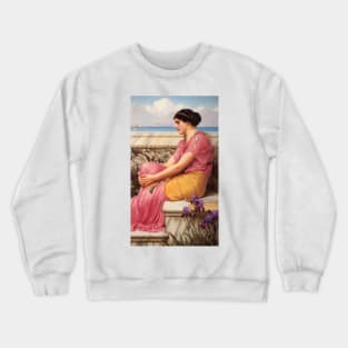 Absence Makes the Heart Grow Fonder by John William Godward Crewneck Sweatshirt